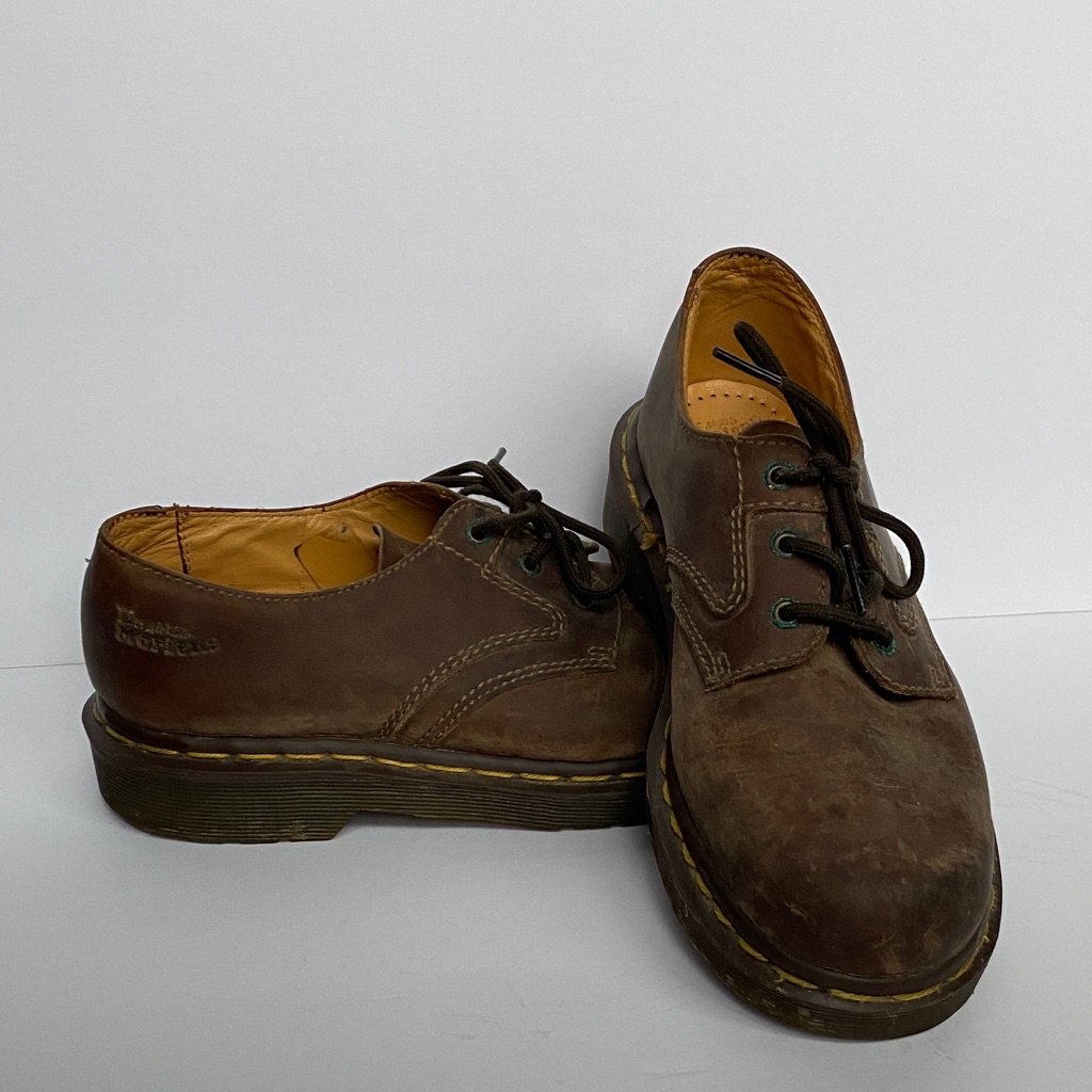 Dr. Martens Brown Leather Derbys-Unisex Size 5